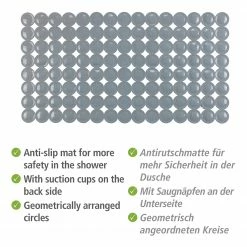 WENKO Wanneneinlage Belem - Polyvinylchlorid - Grau -Badaccessoires Verkäufe 1000341111 220406 040 DETAILS P000000001000341111