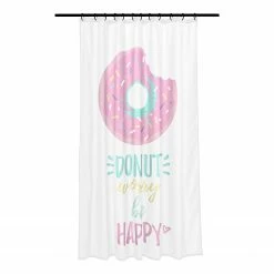 Kleine Wolke Duschvorhang Donut - Polyester - Mehrfarbig