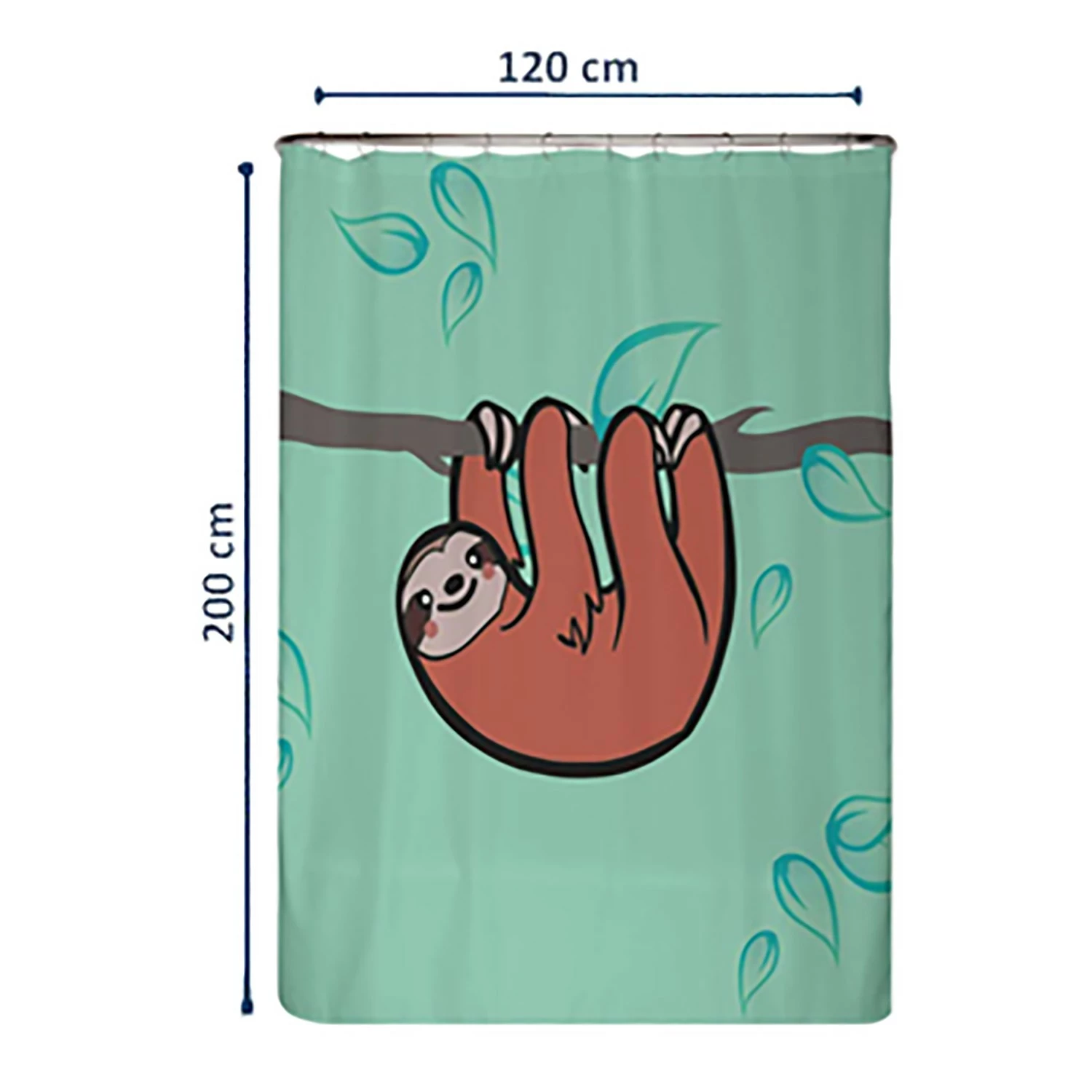 Arteneur Recycling-Duschvorhang Faultier - Polyester - Mehrfarbig 4 Arteneur Recycling-Duschvorhang Faultier - Polyester - Mehrfarbig – Bild 2