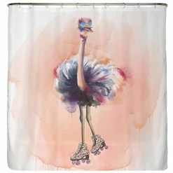 Arteneur Anti-Schimmel Duschvorhang Strauß - Polyester - Mehrfarbig