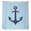 Arteneur Anti-Schimmel Duschvorhang blauer Anker - Polyester - Blau -Badaccessoires Verkäufe 1000343451 220412 010 IMAGE P000000001000343451