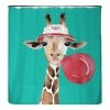 Arteneur Recycling-Duschvorhang Giraffe - Polyester - Mehrfarbig - 180 x 200 cm -Badaccessoires Verkäufe 1000343466 220412 010 IMAGE P000000001000343466