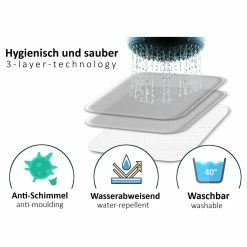 Arteneur Recycling-Duschvorhang Bunte Blumen - Polyester - Mehrfarbig - 120 x 200 cm -Badaccessoires Verkäufe 1000343500 220412 601 ICON DETAILS P000000001000343500 icon seal