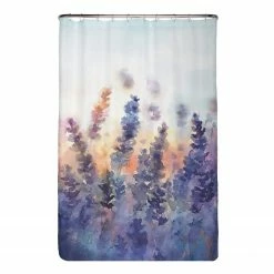 Arteneur Recycling-Duschvorhang Lavendel - Polyester - Lavendel - 120 x 180 cm