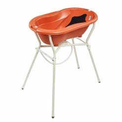 Rotho Babydesign Babybadewannen-Set TOP Badelösung 4-tlg - Rot