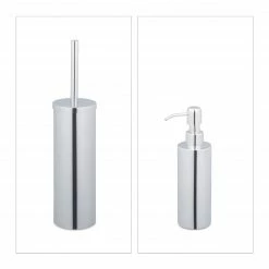 Relaxdays 5-tlg. Badezimmer Set glänzend -Badaccessoires Verkäufe 10be53161f044108ac9c3159b61e43e6