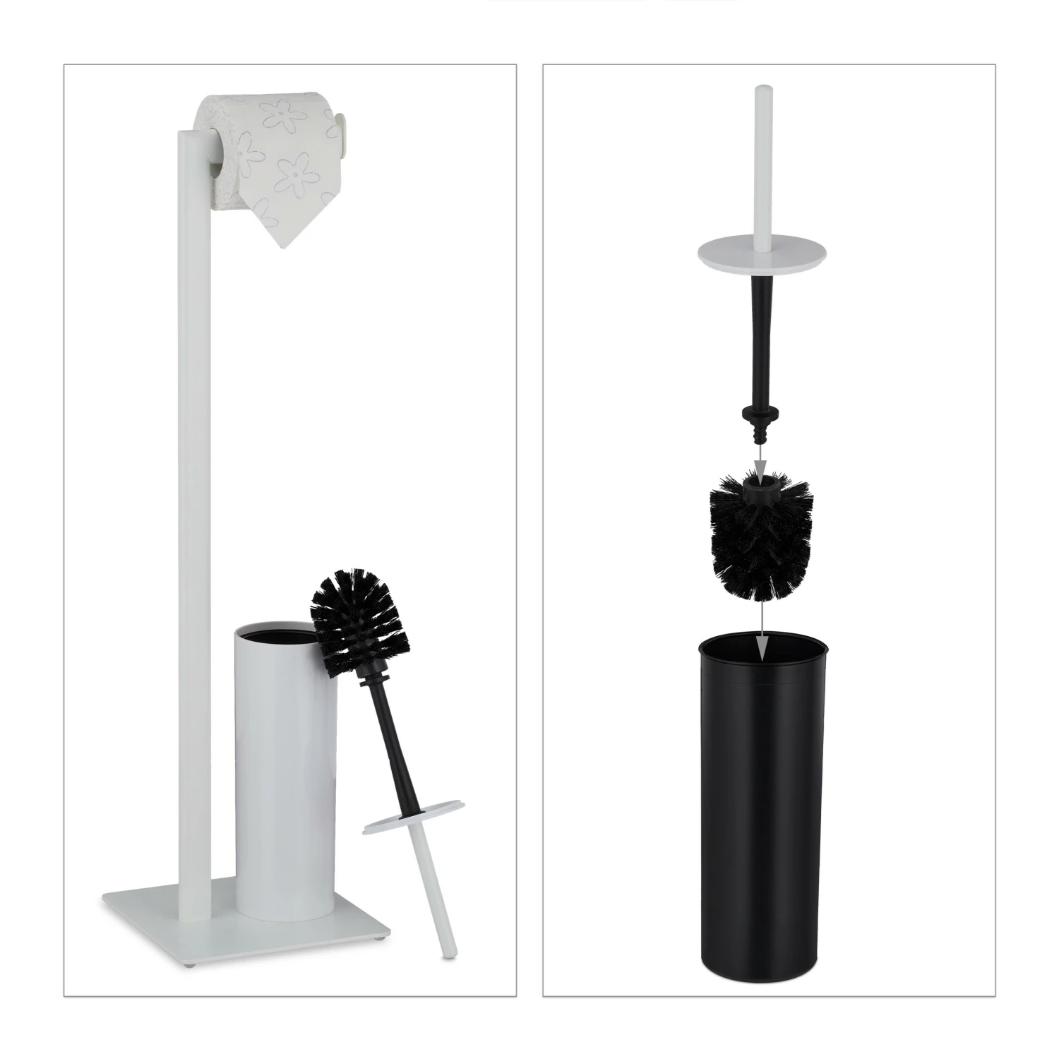 Relaxdays WC Garnitur in Weiß 7 Relaxdays WC Garnitur in Weiß – Bild 5