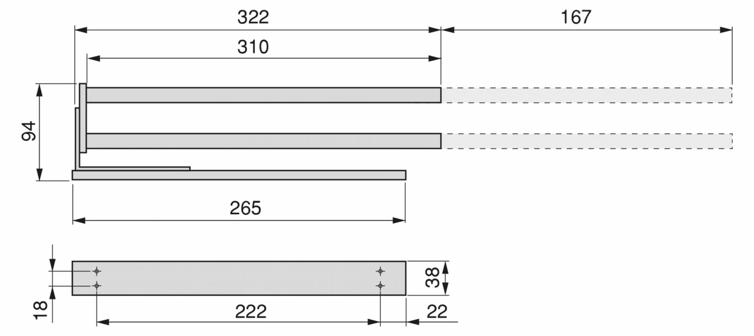 Emuca Ausziehbarer Handtuchhalter 2 arme 7 Emuca Ausziehbarer Handtuchhalter 2 arme – Bild 5