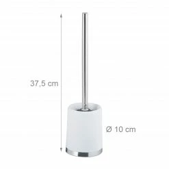 Relaxdays 1 x WC-Garnitur rund weiß - Weiß - Silber - Schwarz 17 Relaxdays 1 x WC-Garnitur rund weiß - Weiß - Silber - Schwarz -Badaccessoires Verkäufe 1264147f11a3407898ebff8fb2f0d5ae