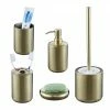 Relaxdays 5-tlg. Badezimmer Set Edelstahl gold 2 Relaxdays 5-tlg. Badezimmer Set Edelstahl gold -Badaccessoires Verkäufe 16502a1c1d1c4bba9ef8f7b927c742cd