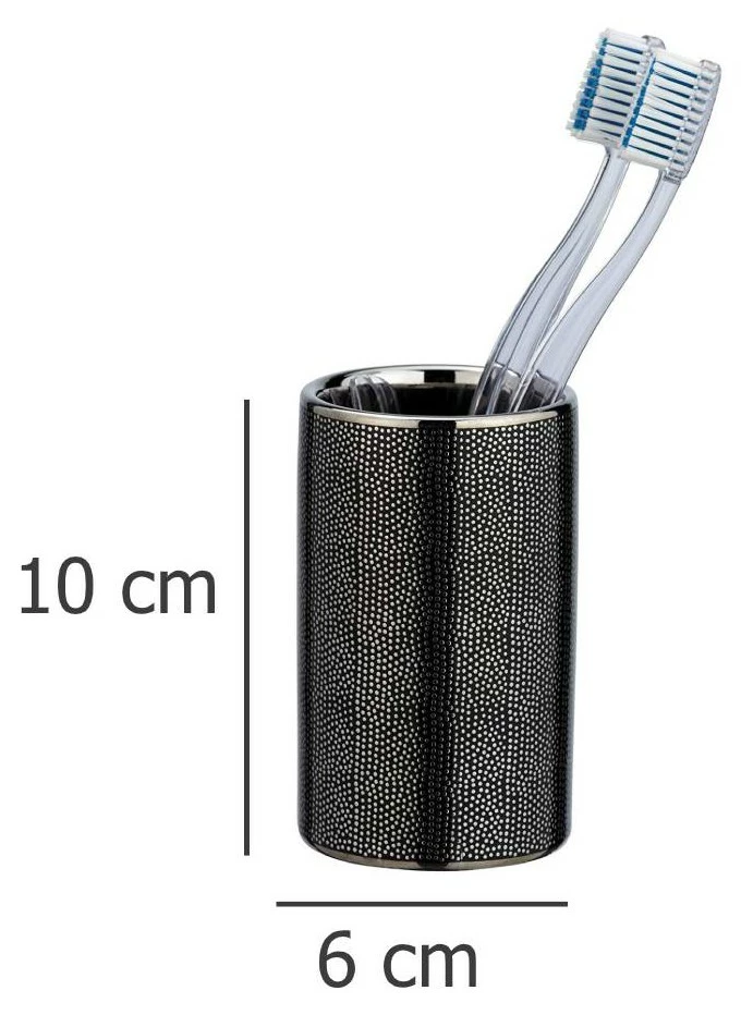 Zahnputzbecher NURIA, schwarz, WENKO 7 Zahnputzbecher NURIA, schwarz, WENKO – Bild 5