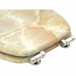 SANILO® WC-Sitz mit Absenkautomatik Marmor Natur -Badaccessoires Verkäufe 1b182557f3c04884aa0a0ea49ba263da