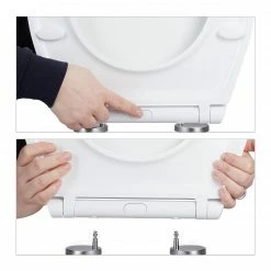 Relaxdays Toilettendeckel mit Absenkautomatik -Badaccessoires Verkäufe 1b7b0b3f4fc14228baac8a3bc30312f5