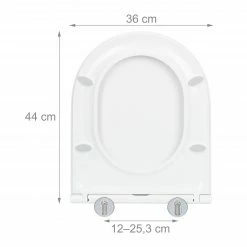 Relaxdays Toilettendeckel Absenkautomatik D-Form -Badaccessoires Verkäufe 1e8f7d9f6eb54f0199a9ad3b664640af