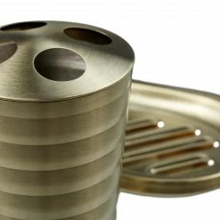 Relaxdays Goldenes Badezimmer Set 4-tlg. matt -Badaccessoires Verkäufe 1fcdf6d70ca74f79b0a6ba8149af5bcc