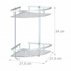 Relaxdays Duschablage Ecke mit 2 Etagen -Badaccessoires Verkäufe 24be13a4902d48949a704c8cbc0c0586