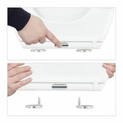 Relaxdays Toilettendeckel Absenkautomatik Premium -Badaccessoires Verkäufe 252dcee24fa5422ebc2d3b405534a548