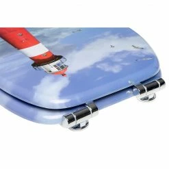 SANILO® WC-Sitz mit Absenkautomatik Leuchtturm -Badaccessoires Verkäufe 27612db35e5b4f9ca24aeaf0114d44af