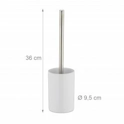 Relaxdays 10 x WC-Garnitur Keramik weiß - Weiß - Silber -Badaccessoires Verkäufe 2889a1686fb34d4cbf2fb0be5312d75b