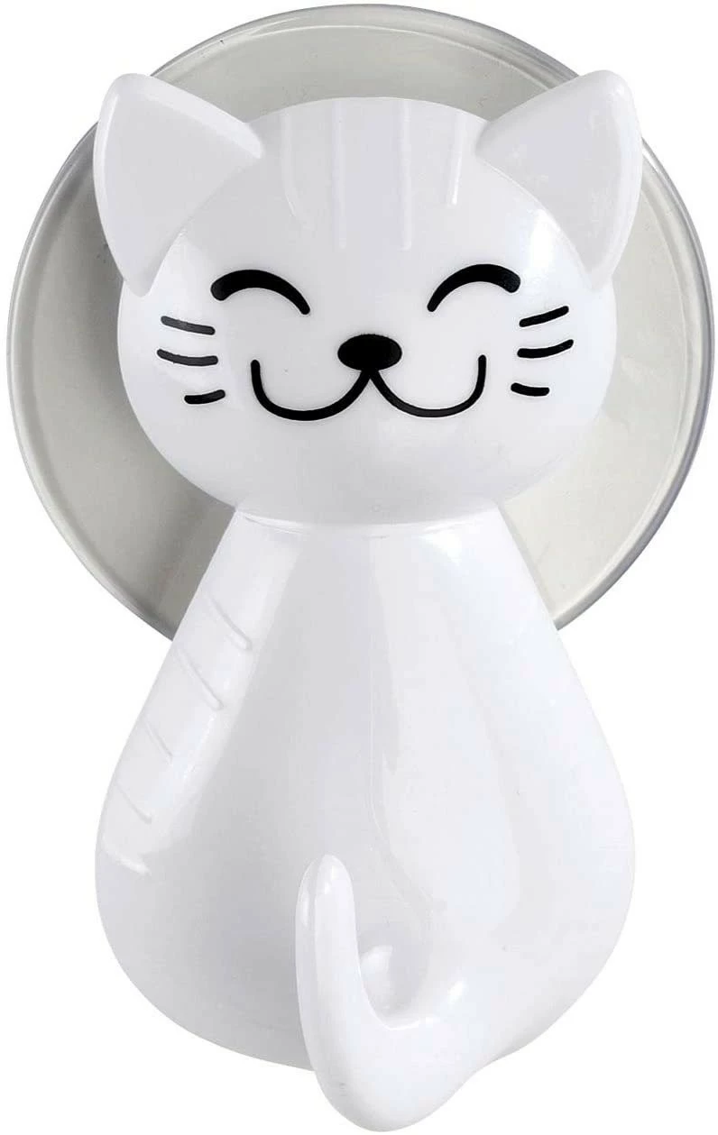 WENKO Haken mit Saugnäpfen CAT, 2 Stück, weiß 6 WENKO Haken mit Saugnäpfen CAT, 2 Stück, weiß – Bild 4