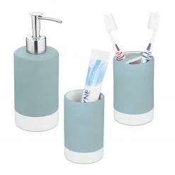 Relaxdays 3-tlg. Badezimmer Set Keramik