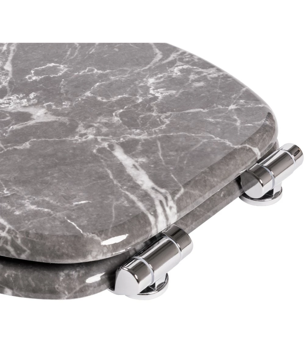 SANILO® WC-Sitz mit Absenkautomatik Marmor Grau 9 SANILO® WC-Sitz mit Absenkautomatik Marmor Grau – Bild 7