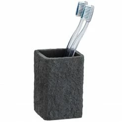 Zahnputzbecher VILLATA, schwarz, WENKO -Badaccessoires Verkäufe 398ca8c824a34d0aa3a47597e434d2eb
