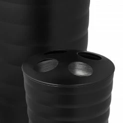 Relaxdays 5-tlg. Badezimmer Set Edelstahl schwarz -Badaccessoires Verkäufe 39e7f7d852134c81b4e90562fb2489d6