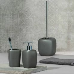 WENKO Keramikseifenspender FARO, Farbe grau -Badaccessoires Verkäufe 403c48cac33243a8aa66c3e7fddbab44