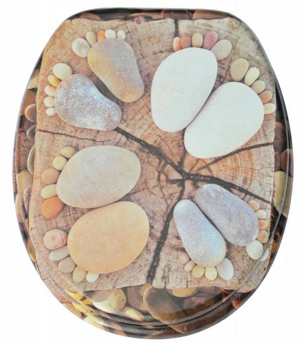 SANILO® WC-Sitz mit Absenkautomatik Stone Feet 3 SANILO® WC-Sitz mit Absenkautomatik Stone Feet