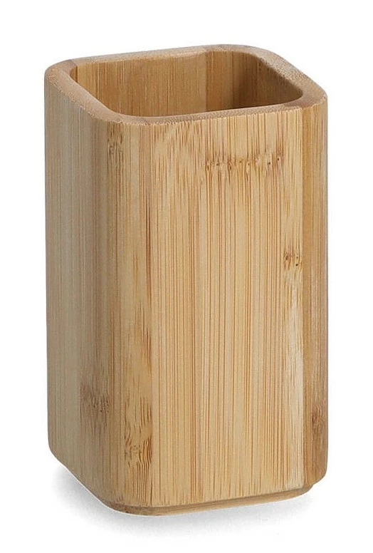 Zahnputzbecher, Bambus, ZELLER 3 Zahnputzbecher, Bambus, ZELLER