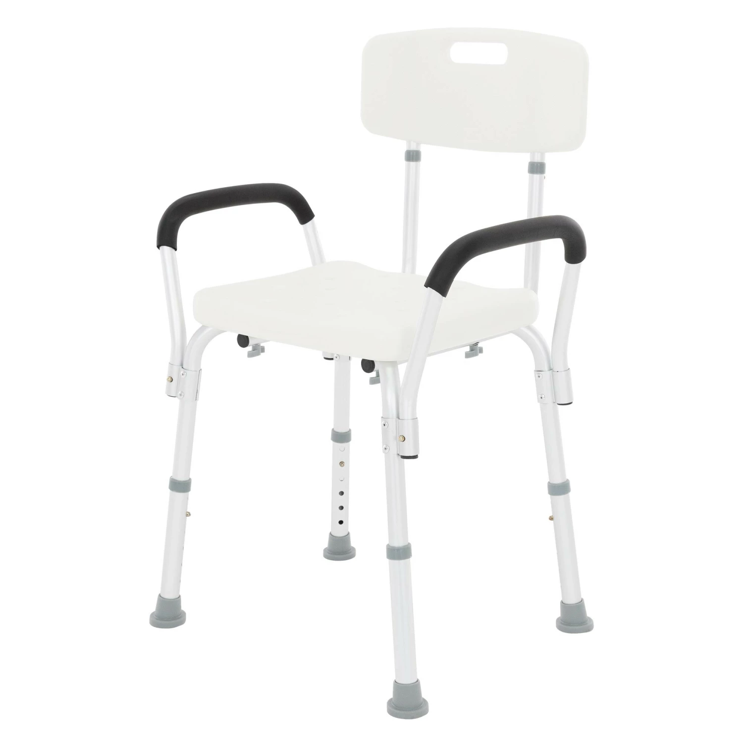 ECD Germany Duschstuhl 6-stufig, weiß, bis 200kg 3 ECD Germany Duschstuhl 6-stufig, weiß, bis 200kg