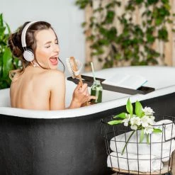 Relaxdays Badewannenablage Bambus dunkelbraun -Badaccessoires Verkäufe 48fcf2885f5c4e9695cbbd988abe4084