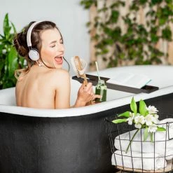 Relaxdays Badewannenablage Bambus braun lackiert -Badaccessoires Verkäufe 49f172b7c6f1467aa766273620f825ff