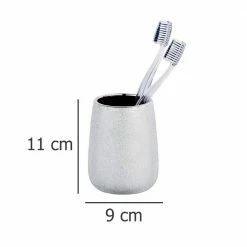 GLIMMA Keramikbehälter in Silber, Wenko -Badaccessoires Verkäufe 4d8537f8b9f8411dbaef6b0d41978b2b