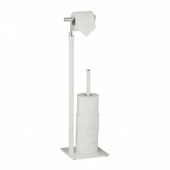 Relaxdays Weißer Toilettenpapierhalter