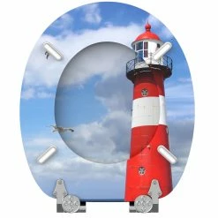 SANILO® WC-Sitz mit Absenkautomatik Leuchtturm -Badaccessoires Verkäufe 50e4f495d97149a08eb55802e6ff4786