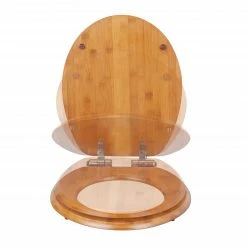 Relaxdays Toilettendeckel Bambus Absenkautomatik -Badaccessoires Verkäufe 55cb2d927c504865a967f8eebbc9fa22