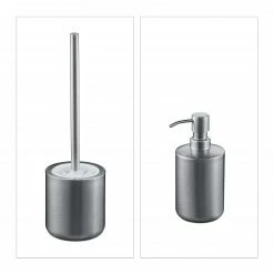 Relaxdays 5-tlg. Badezimmer Set Edelstahl -Badaccessoires Verkäufe 5648d5d962e94f66b71811c2ade002b3