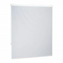 Relaxdays Duschrollo weiß - Breite: 140 cm