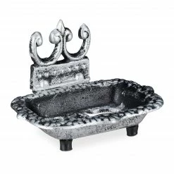 Relaxdays Seifenschale Gusseisen - Silber -Badaccessoires Verkäufe 5944bd553bc24d5aa8c650f7cffb56c7