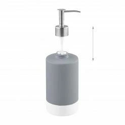 Relaxdays Keramik Seifenspender grau 2er Set -Badaccessoires Verkäufe 59ba3f9ee9954f10becc840e6457e353