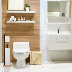 Relaxdays Bambus Toilettenpapierhalter stehend -Badaccessoires Verkäufe 5b0e822fa7c642dab1fafe49359c0916