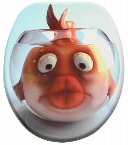 SANILO® WC-Sitz mit Absenkautomatik Goldfisch 5 SANILO® WC-Sitz mit Absenkautomatik Goldfisch – Bild 3