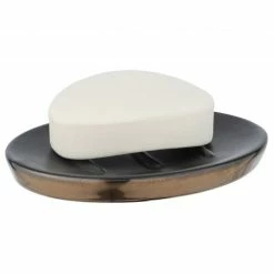 WENKO BRANDOL Keramik-Seifenmacher, schwarz -Badaccessoires Verkäufe 61388c3356774d2283b61895d76a4b36