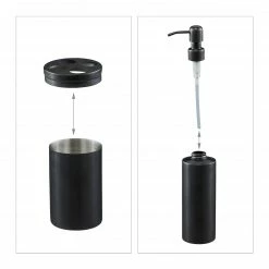 Relaxdays 4-tlg. Badezimmer Set in Anthrazit -Badaccessoires Verkäufe 615172e6f7f2483ebf9c267d2f1f962d