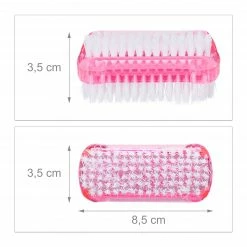 Relaxdays Nagelbürste 8 Stück - Hellrosa - Weiß -Badaccessoires Verkäufe 616dab8b61934bdd8fc43878c91caf11