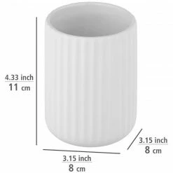 WENKO Zahnputzbecher BELLUNO, Keramik, Ø 8 cm -Badaccessoires Verkäufe 6371308d9a964e47866f62020f982ea2.cropped 43 57 864 897.processed