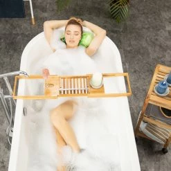 Relaxdays Badewannenablage Bambus verstellbar -Badaccessoires Verkäufe 64a45288c1dc45bd953ba38be95ff3a3