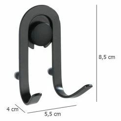 WENKO Classic Plus 2 Badhaken, Schwarz -Badaccessoires Verkäufe 6532729fa01e494a816c45e717830486